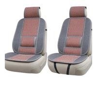 SCAR Set 2 Coprisedili Auto con Supporto Lombare - Traspiranti, Facili da Pulire, Universali per Sedili Anteriori - Massaggio Schiena - Rete Antiscivolo