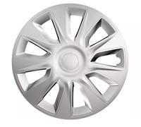 SCAR Set di 4 Copricerchi Universali Per Auto Grigi Silver 13/14/15/16 (15'')