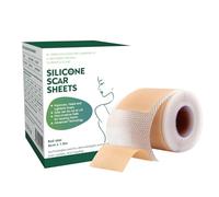 Scar Tape, Silicone Sheets, 1,6 x 60 pollici Roll-1,5 m C Sezione Strips Gentle Adhesion Professional Removal Cover Repair for Tummy Tuck, Cicatrici, Keloid, Burn