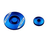 SCAR Tappi Motore Ergal Compatibile con KAWASAKI KX-F KXF 250 KX250F KXF 450 KX450F 08-23 - Blu