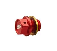 SCAR Tappo Scarico Olio Compatibile con KTM SX SXF EXC EXC TPI EXCF 50 65 85 125 150 250 300 350 450 500 HUSQVARNA TC TE TEi TX FE FC FX FS GASGAS MC MCF EC ECF EX EXF 00-23 - Rosso