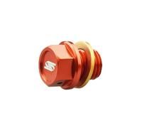 SCAR Tappo Scarico Olio Compatible avec KTM SX SXF EXC EXC TPI EXCF 50 65 85 125 150 250 300 350 450 500 HUSQVARNA TC TE TEi TX FE FC FX FS GASGAS MC MCF EC ECF EX EXF 00-23 - Arancione