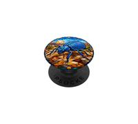 Scarabeo blu che finge di morte PopSockets PopGrip Adesivo
