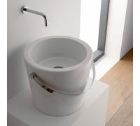 Scarabeo Bucket lavabo da appoggio, 8803BK, Bucket bianco [Lavabi > Lavabi da Appoggio]