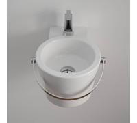 Scarabeo Bucket lavamani, 8802BK, Bucket bianco [Lavabi > Lavamani]