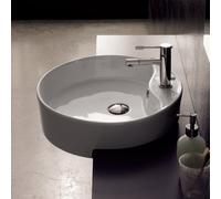 Scarabeo Geo lavabo da semi-incasso, 8029DBK, Geo bianco [Lavabi > Lavabi da Semi-Incasso]