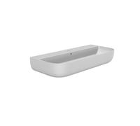 SCARABEO - GLAM 95/S lavabo in ceramica d'appoggio o sospeso 95x42cm [bianco lucido] - 1813