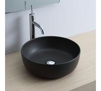 Scarabeo Glam lavabo da appoggio, 180749BK, Glam nero opaco [Lavabi > Lavabi da Appoggio]