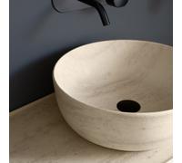 Scarabeo Glam lavabo da appoggio, 1807EBK, Glam travertino [Lavabi > Lavabi da Appoggio]