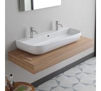 Scarabeo Glam lavabo doppio, 1813BBK, Glam bianco [Lavabi > Lavabi Doppi]