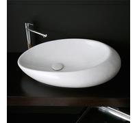 Scarabeo Moai lavabo da appoggio, 8601BK, Moai bianco [Lavabi > Lavabi da Appoggio]