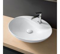 Scarabeo Moai lavabo da appoggio, 8610BK, Moai bianco [Lavabi > Lavabi da Appoggio]