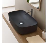 Scarabeo Moon lavabo da appoggio, 550249BK, Moon nero opaco [Lavabi > Lavabi da Appoggio]