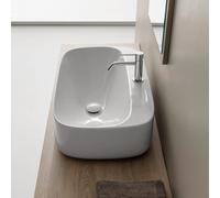 Scarabeo Moon lavabo da appoggio, 5506BK, Moon bianco [Lavabi > Lavabi da Appoggio]