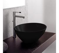 Scarabeo Ovo lavabo da appoggio, 801135BK, Ovo nero [Lavabi > Lavabi da Appoggio]
