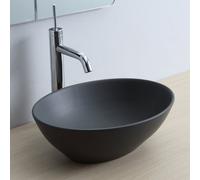 Scarabeo Ovo lavabo da appoggio, 801149BK, Ovo nero opaco [Lavabi > Lavabi da Appoggio]