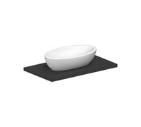 SCARABEO - PLANET lavabo in ceramica da appoggio 66x39cm [bianco lucido] - 8111