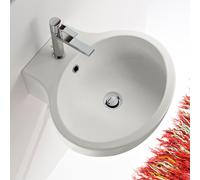 Scarabeo Planet lavamani, 811041BK, Planet bianco opaco [Lavabi > Lavamani]