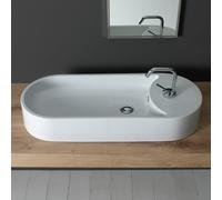 Scarabeo Seventy lavabo da appoggio, 8095BK, Seventy bianco [Lavabi > Lavabi da Appoggio]