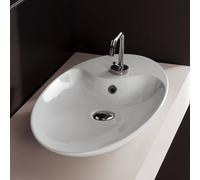 Scarabeo Shape lavabo da appoggio, 8097BK, Shape bianco [Lavabi > Lavabi da Appoggio]