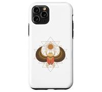 Scarabeo Sri Yantra Geometria Sacra Simbolo Egiziano Potenza Sole Custodia per iPhone 11 Pro