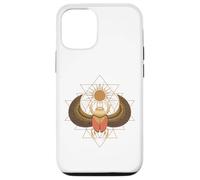 Scarabeo Sri Yantra Geometria Sacra Simbolo Egiziano Potenza Sole Custodia per iPhone 12/12 Pro