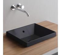 Scarabeo Teorema 2.0 lavabo da incasso, 513049, Teorema 2.0 nero opaco [Lavabi > Lavabi da Incasso]