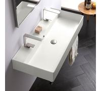 Scarabeo Teorema 2.0 lavabo doppio, 5106R100B41, Teorema 2.0 bianco opaco [Lavabi > Lavabi Doppi]