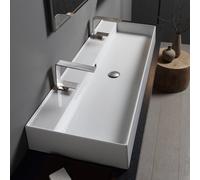 Scarabeo Teorema 2.0 lavabo doppio, 5107R120B, Teorema 2.0 bianco [Lavabi > Lavabi Doppi]