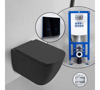 Scarabeo Teorema 2.0 set completo WC sospeso con elemento incasso neeos,, 5126CL49BK+16746BM#SET, Teorema 2.0 nero opaco [WC > WC con Elementi Incasso]