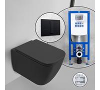 Scarabeo Teorema 2.0 set completo WC sospeso con elemento incasso neeos,, 5126CL49BK+16791BM#SET, Teorema 2.0 nero opaco [WC > WC con Elementi Incasso]