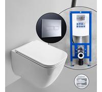 Scarabeo Teorema 2.0 set completo WC sospeso con elemento incasso neeos,, 5126CLBK+16601CR#SET, Teorema 2.0 bianco [WC > WC con Elementi Incasso]