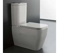Scarabeo Teorema 2.0 WC a pavimento Monoblock con Clean Flush, 5140CL, Monoblock Teorema 2.0 bianco [WC > WC a Pavimento]