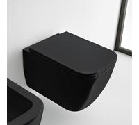 Scarabeo Teorema 2.0 WC sospeso con Clean Flush, 5126CL35BK, Teorema 2.0 nero [WC > WC]