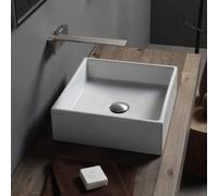 Scarabeo Teorema lavabo da appoggio, 803140BK, Teorema bianco [Lavabi > Lavabi da Appoggio]