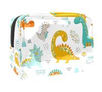 Scarabocchio Dinosauri Carini Borsa cosmetica dell'organizzatore di viaggio della toilette per le donne