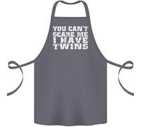 Scare Me I Hanno Gemelli Festa Del Papà Mamme Cotone Grembiule 100% Biologico