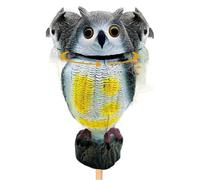 Scarecrow Owl Bird Scarer - Ribelle- 'Esca dei Gufi | Cavezzoli da Giardino a Testa Viva e Carina per spaventare Gli Uccelli per la casa, la terrazza, Il Cortile, Il Prato e Il Giardino