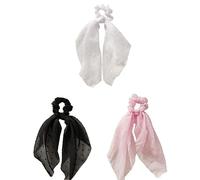 SCARF SCRUCHIES BANCHE CAPPELLI BOWKNOT SETTA LUNGHE LUNGHE SCRUCHI CANNE CAPELLI BOWKNOT ELASTICHE PERCORSO CATAILI DI PONDUT