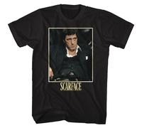 Scarface Bad Guy 2 T-Shirt Manica Corta Crew Neck Cotone Nero