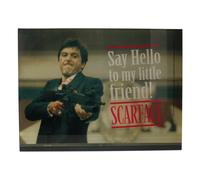 Scarface Glass Poster Say Hello 40 x 30 cm