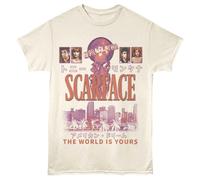 Scarface - Il Mondo È Tuo - Maglietta Unisex Con Stampa Frontale - Naturale
