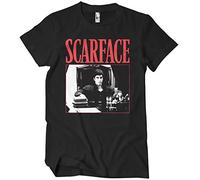Scarface Licenza Ufficiale Say Hello To My Little Friend Uomo Maglietta (Nero), Medium