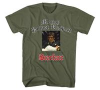 Scarface Logo Glitter Manica Corta Uomo T-Shirt Verde Cotone Girocollo
