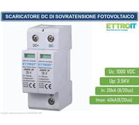 SCARICAT. LIMITATORE SOVRATENS. PERFOTOVOLTAICO TIPO 2 T2 D 2P DC1000V 3.5KV20KA