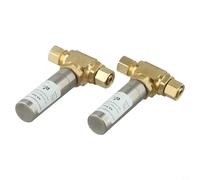 Scaricatore a martello d'acqua da 3/8" x 3/8", in acciaio inossidabile, per lavello, riduce il rumore di urto, pressione massima di esercizio 250 PSI, conforme UPC NSF, costruzione in ottone C46500