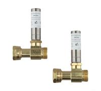 Scaricatore a martello d'acqua in acciaio inox 3/4 filettatura NH, riduce il rumore del martello d'acqua nei sistemi idraulici (2PCS)