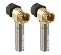 Scaricatore a martello d'acqua in acciaio inox da 7/8" per WC e lavatrice, riduttore di rumore in ottone C46500, kit adattatore per raccordi per tubi conformi a UPC NSF