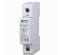 Scaricatore Di Sovratensione 220V Tipo 2, 1P T2 275V 10KA 1 Polo, Occupa 1 Modulo DIN, Protegge Impianti Da Fulmini e Picchi Di Tensione