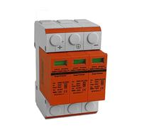 Scaricatore di sovratensione, protezione da sovratensione, 3P, fotovoltaico, 1000 V DC, classe T1 + T2, protezione da fulmini Dottorvolt 5088